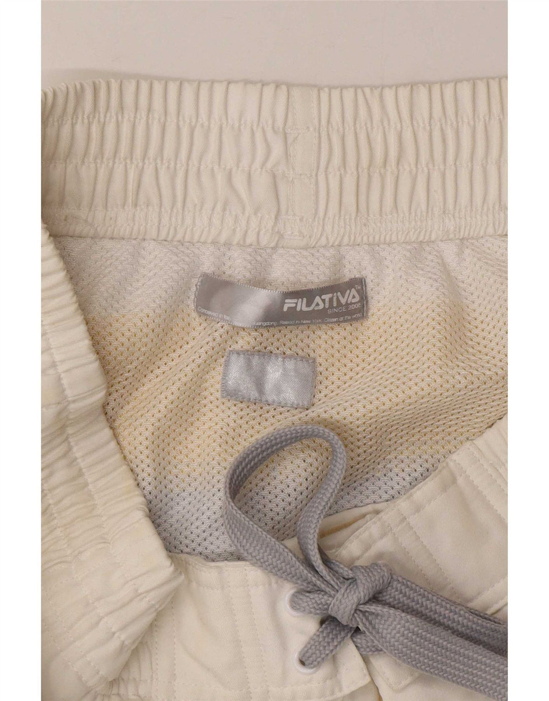 Fila Womens Swimming Shorts UK 14 Medium  White Colourblock