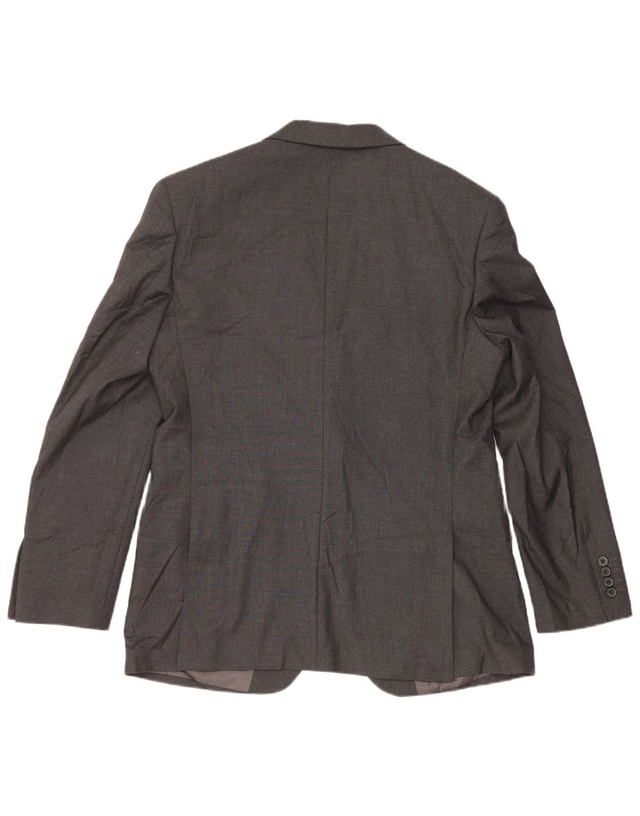 Marks & Spencer Herre 2-knaps blazerjakke UK 40 Medium Grey Polyester