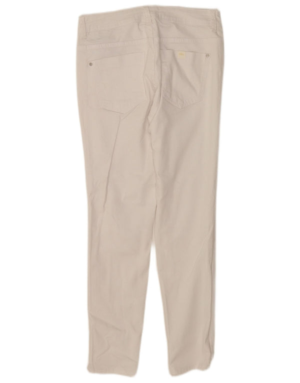 Zara Damen Skinny Casual Hose EU 40 Medium W30 L27 Weiße Baumwolle