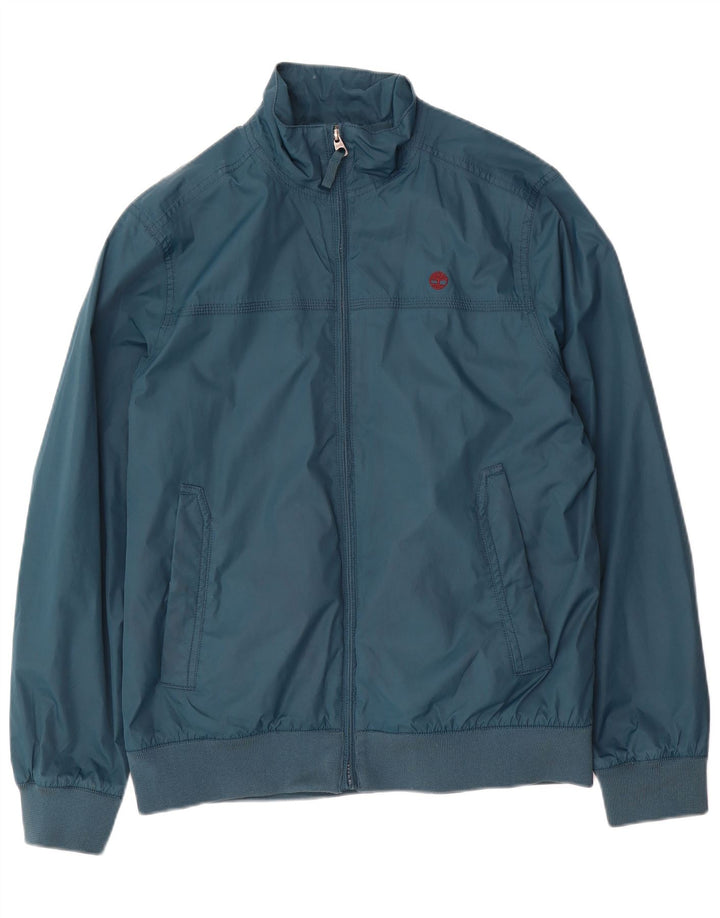 Timberland Herre Bomber Regnjakke UK 40 Stor Blå Polyester