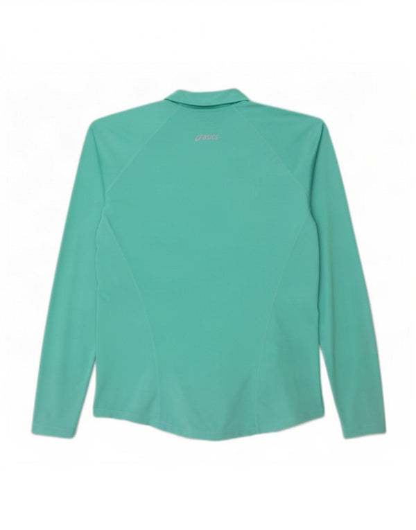 Asics Haut de survêtement à manches longues pour femme UK 16 Large Turquoise