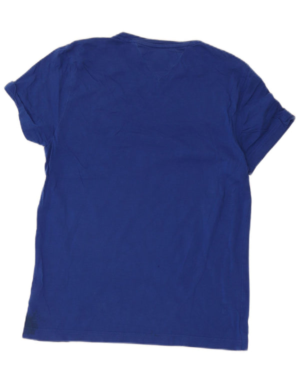 Tommy Hilfiger Mens Graphic T-Shirt Top Small Blue Cotton