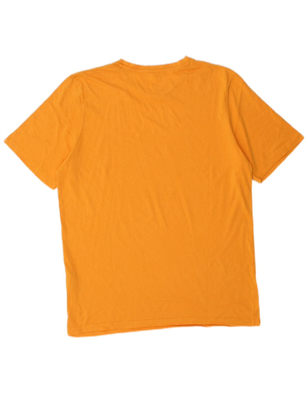 Jack & Jones Mens Graphic T-Shirt Top Medium Orange Cotton