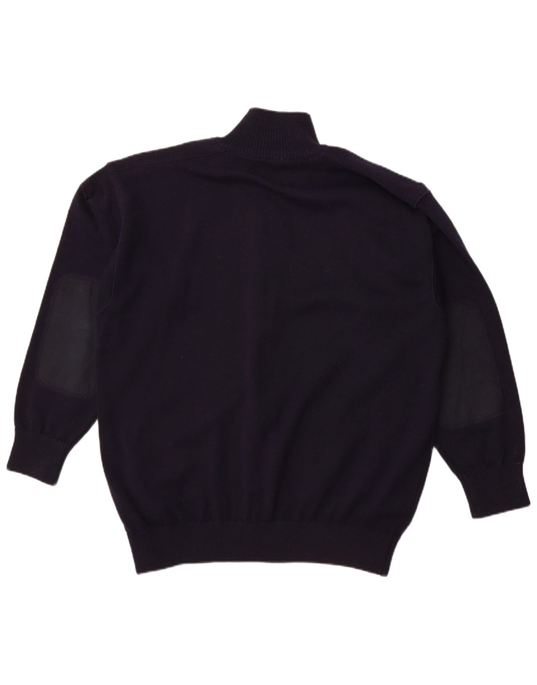 BLUE DRAKE Mens Cardigan Sweater XL Navy Blue Wool