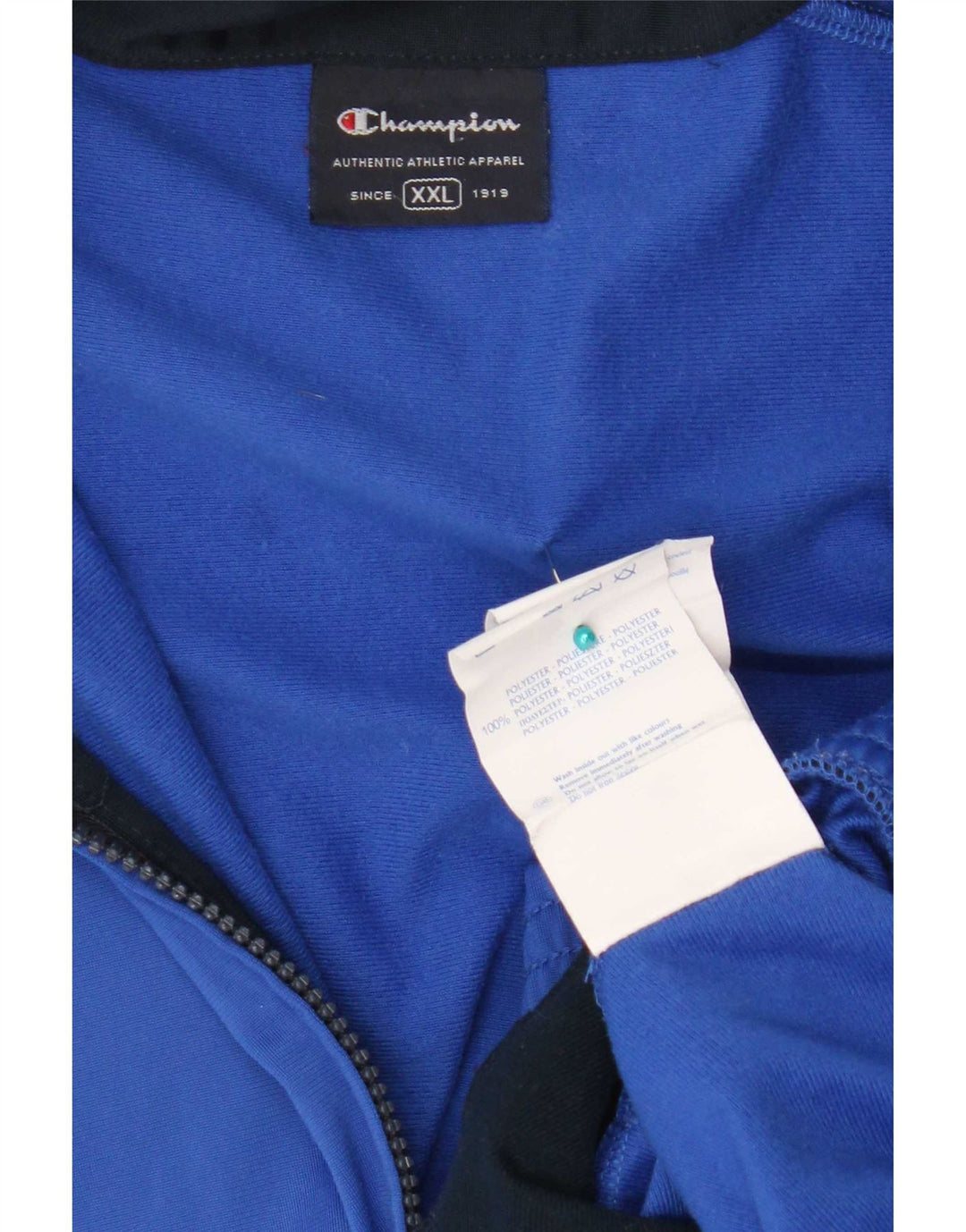 Champion Mens Tracksuit Top Jacket 2XL Blue Polyester