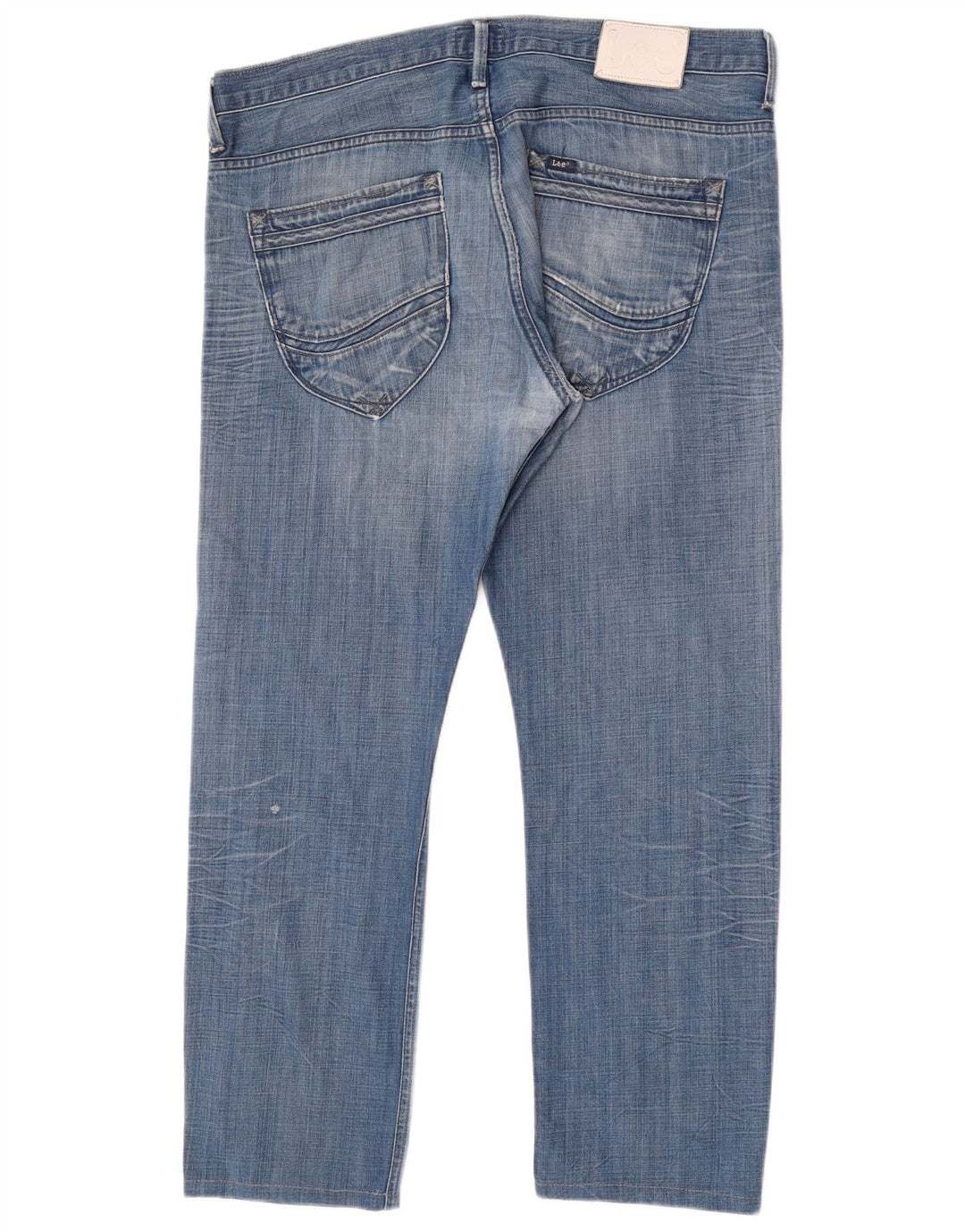 Lee Mens Zed Straight Jeans W38 L30 Blue Cotton