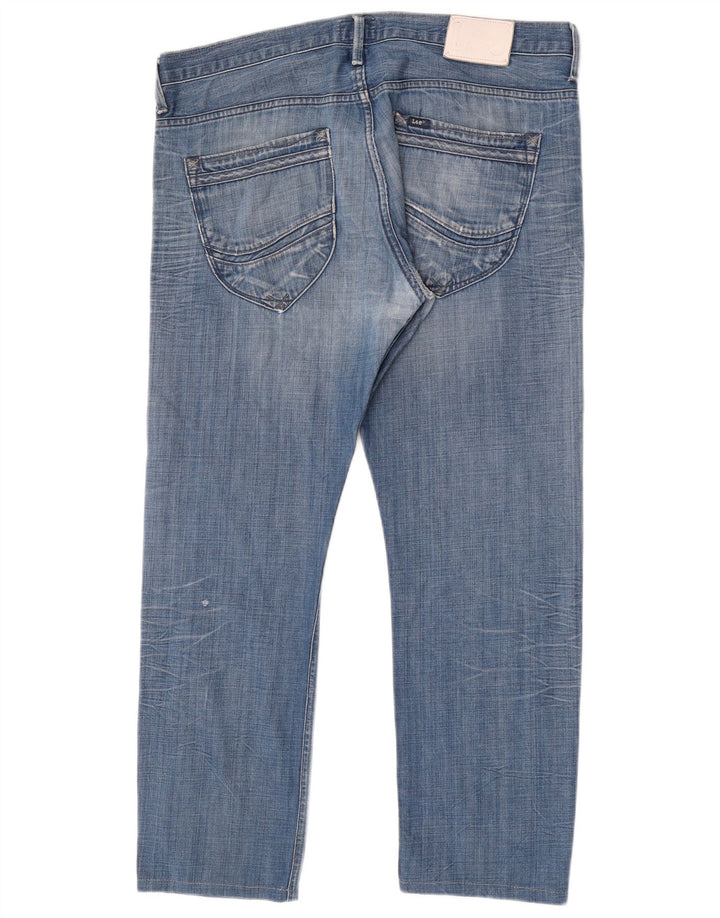 Lee Mens Zed Straight Jeans W38 L30 Blue Cotton