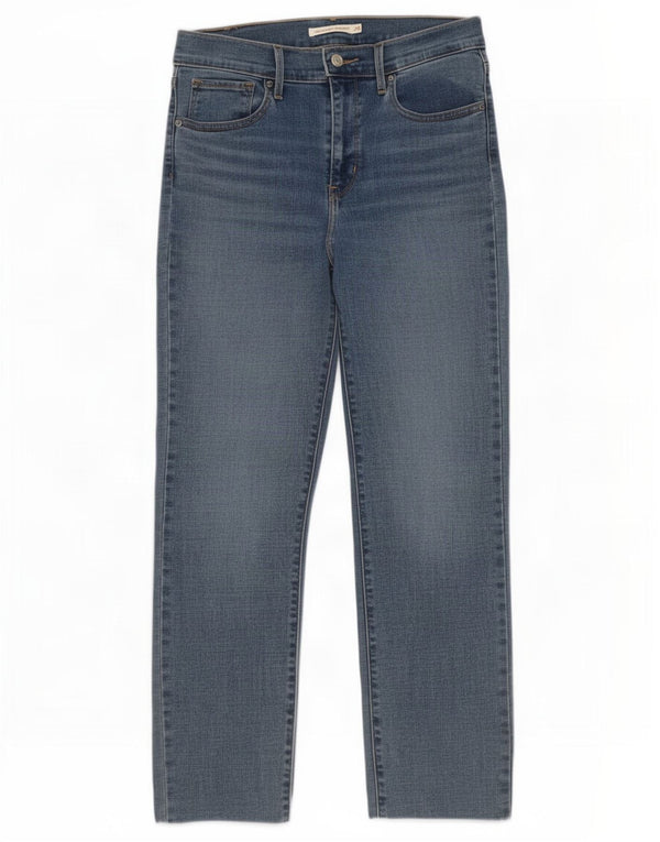 Blugi drepti cu talie mare Levi's 724 pentru femei L29 L28 Bumbac albastru