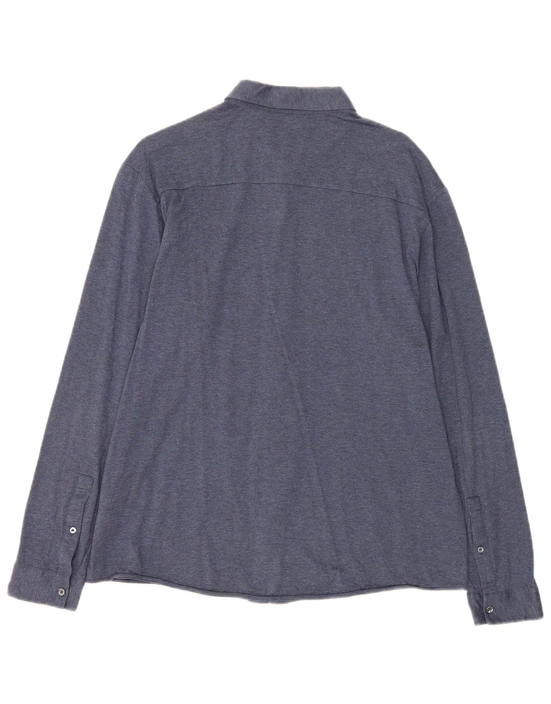 Cos Mens Shirt Large Navy Blue Cotton