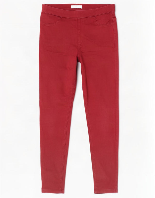 Marks & Spencer Womens Jegging Jeans UK 12 Medium W30 L28 Red Cotton
