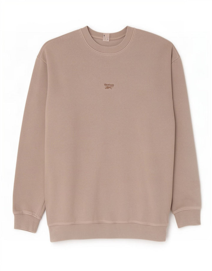 Reebok Mens Loose Fit Sweatshirt Jumper Small Grey Cotton