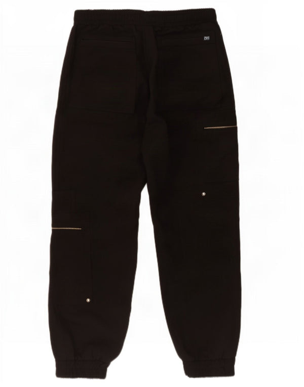 Zara Pantalon Cargo Crop Joggers Femme Large W30 L26 Noir