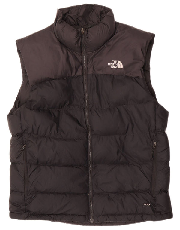 The North Face Mens Padded Gilet UK 40 Large Black Colourblock Nylon
