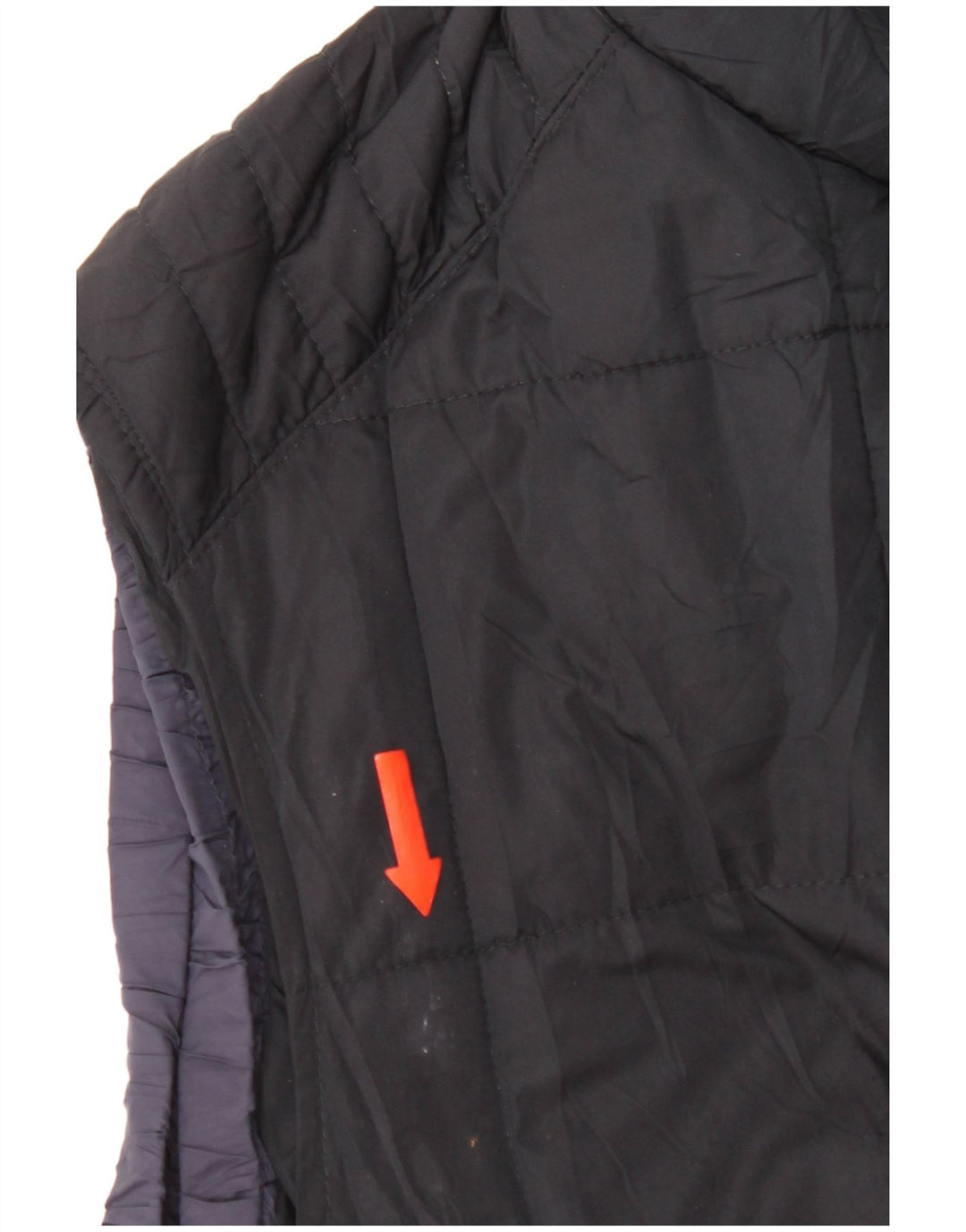 Massimo Dutti Herre Polstret Gilet UK 44 2XL Navy Blue Polyester