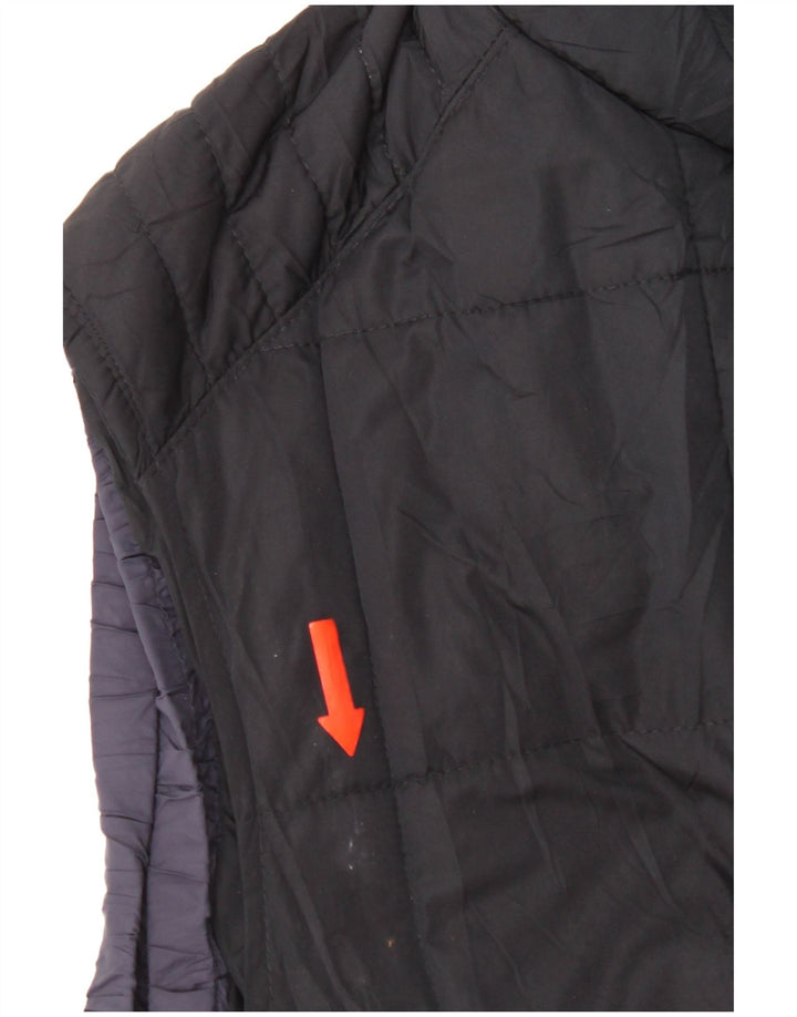 Massimo Dutti Herre Polstret Gilet UK 44 2XL Navy Blue Polyester