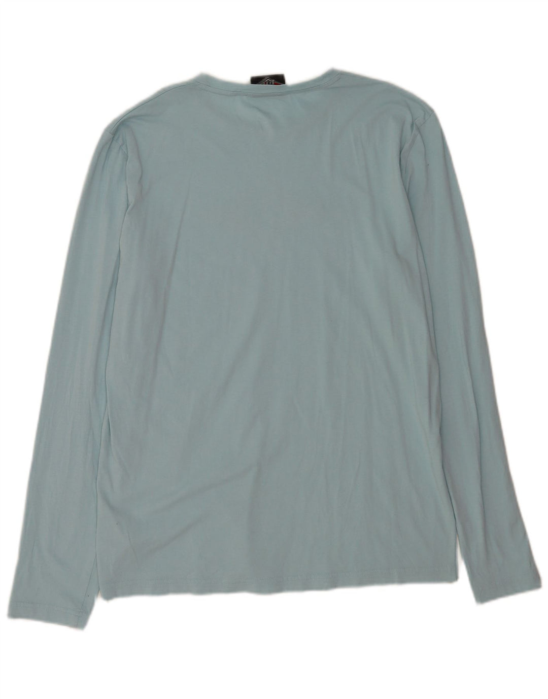 Bear Top grafico da uomo a maniche lunghe in cotone blu grande