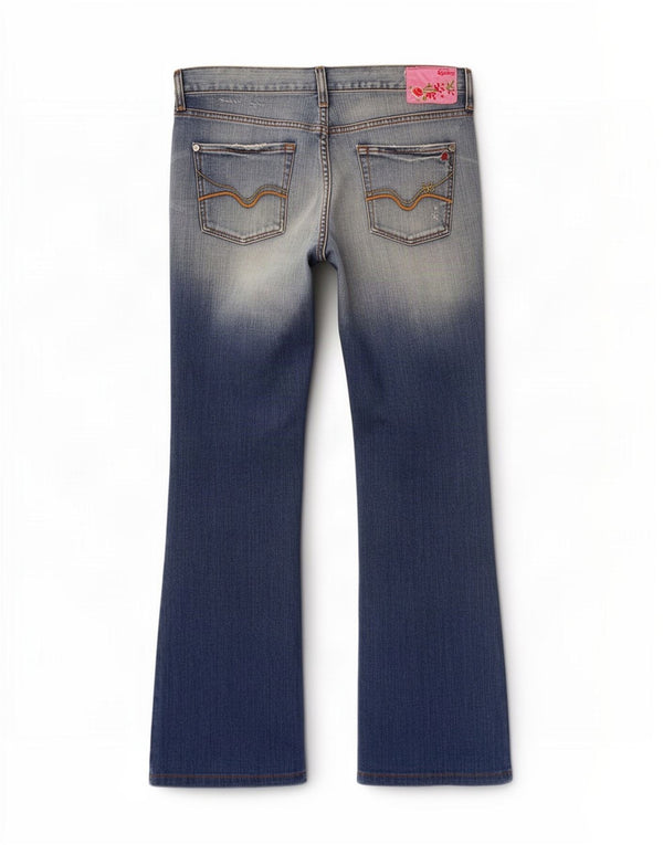 Jeans Bootcut da donna Replay W32 L30 cotone blu
