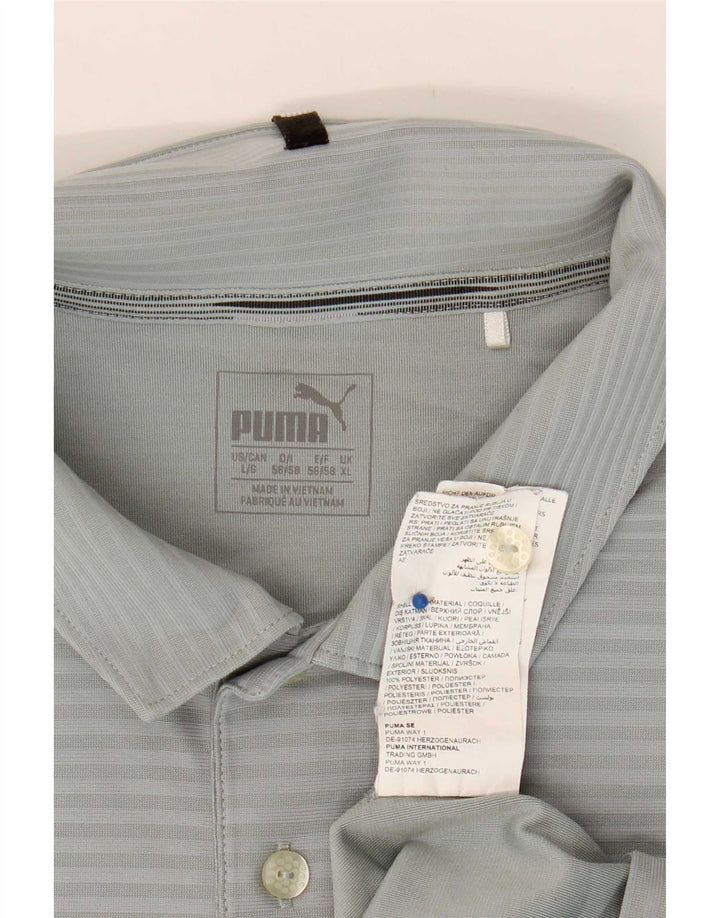 Polo Puma Uomo XL Grigio Gessato Poliestere