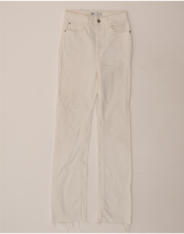 Zara Womens Slim Jeans EU 36 XS W26 L32 White Cotton