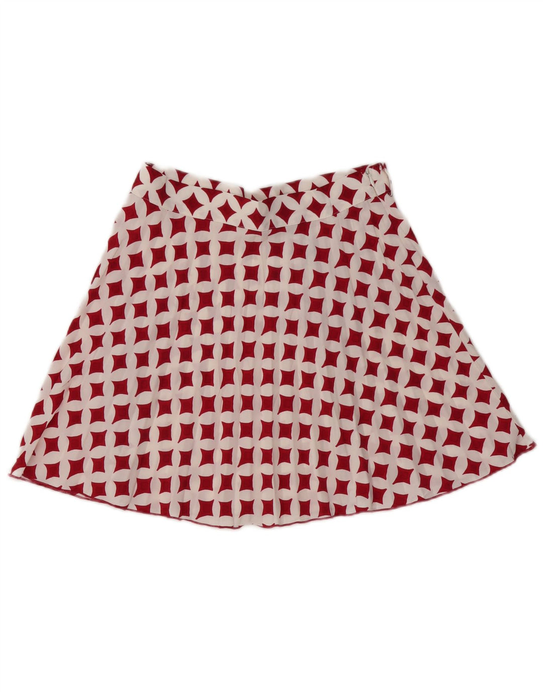Zara Womens Mini Skirt Medium W28 White Geometric