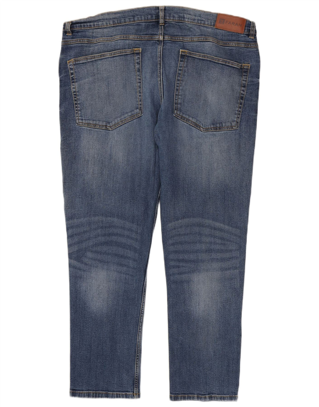 Jeans slim da uomo Farah W40 L30 cotone blu