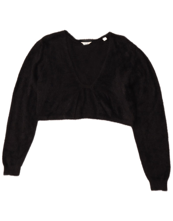 Jack Wills Bolero-Pullover für Damen, UK 12, mittelschwarz, Baumwolle