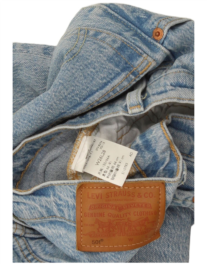 Levi's Womens 501 Straight Jeans W26 L28 Blue