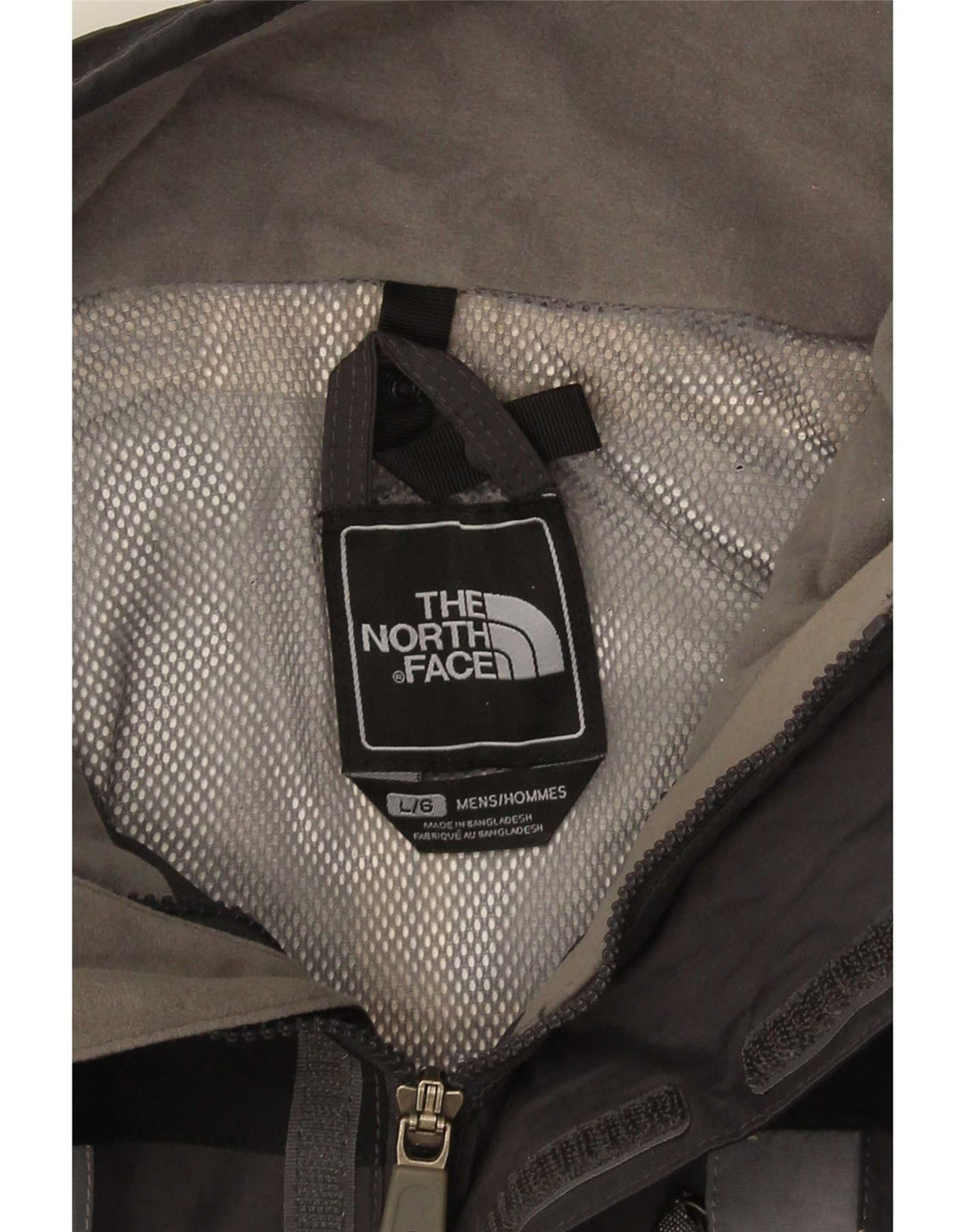 The North Face Mens Rain Jacket UK 40 Large Grey Colourblock