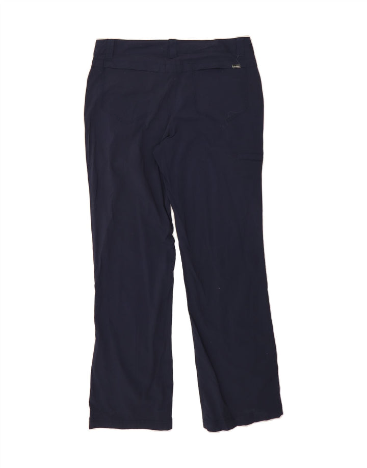 EDDIE BAUER Womens Straight Cargo Trousers US 8 Medium W32 L31 Navy Blue Vintage Eddie Bauer and Second-Hand Eddie Bauer from Messina Hembry 