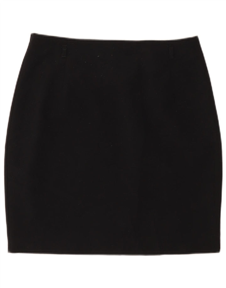 Marks & Spencer Damen Minirock UK 12 Medium W30 Schwarz Polyester