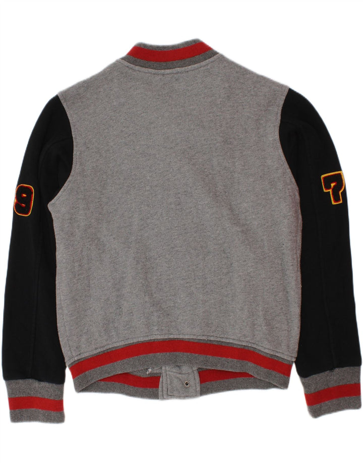 Diesel Boys Graphic Varsity Jacket 7-8 Years Grey Colourblock