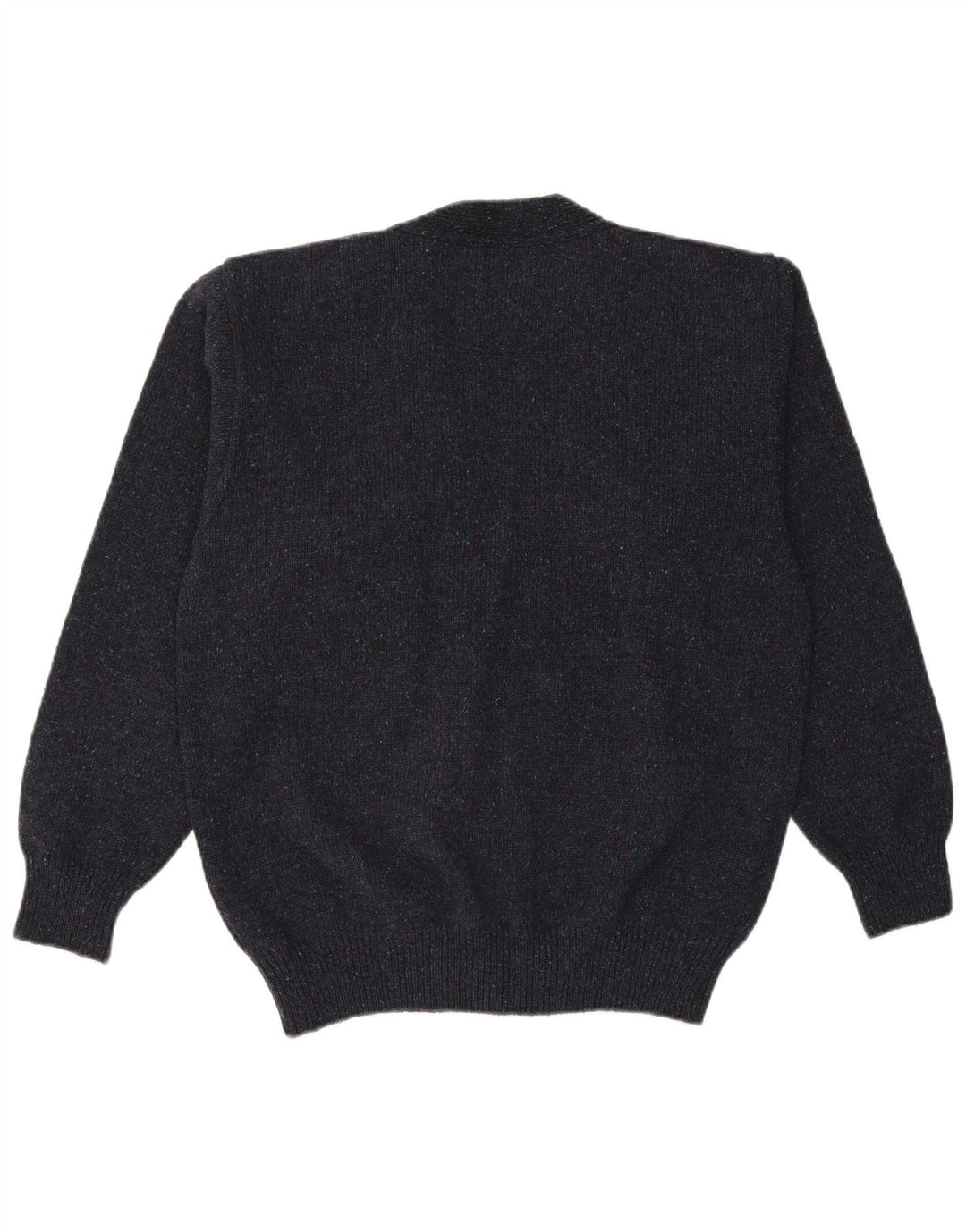 Vintage Mens Cardigan Sweater IT 50 Medium Navy Blue Wool
