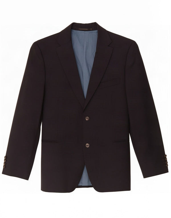 Hugo Boss Herre 2-knaps blazerjakke UK 42 XL Marineblå nålestribet uld