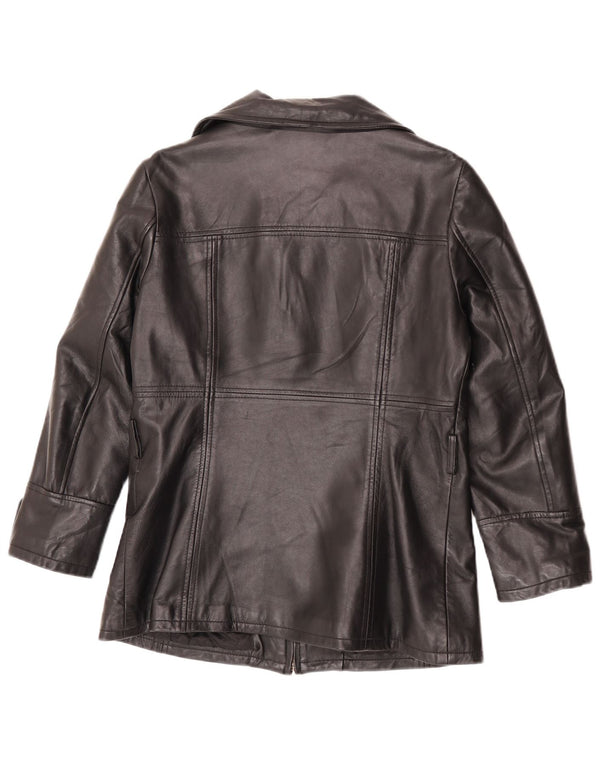 Conbipel Damen Lederjacke IT 46 Großes schwarzes Leder