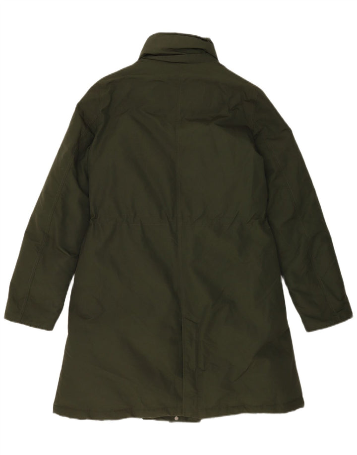 Jachetă căptușită supradimensionată pentru femei Woolrich UK 10 mic bumbac kaki