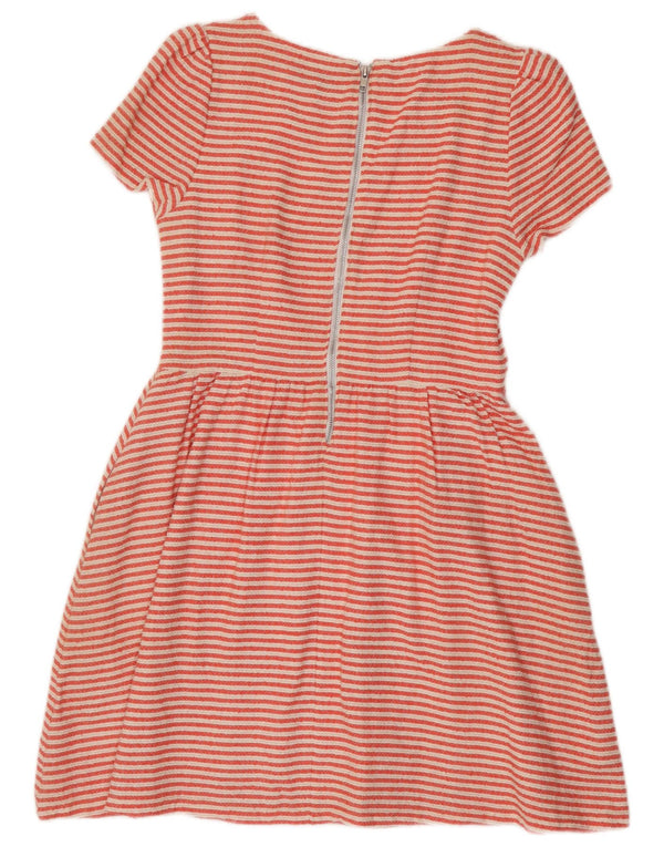Juicy Couture Damen-A-Linien-Kleid, Größe S, rot, gestreift, Baumwolle, UK 10