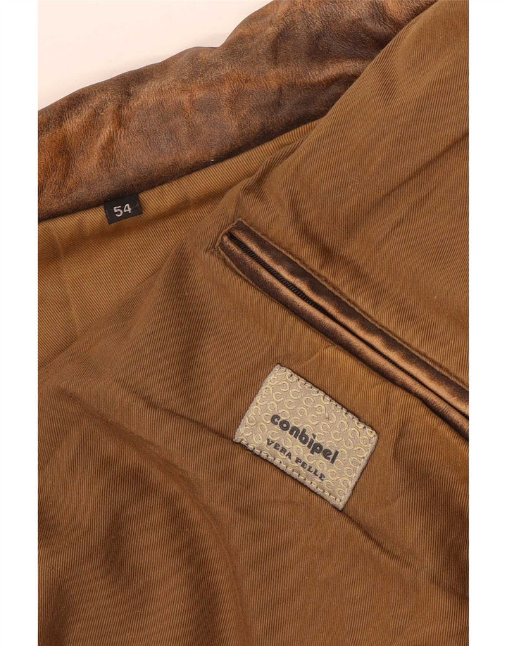 Conbipel Chaqueta De Cuero Hombre IT 54 XL Marrón