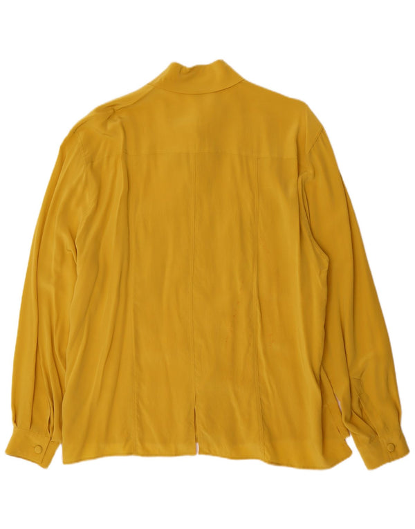Brigitte Both Chemise Femme IT 46 Large Jaune Soie