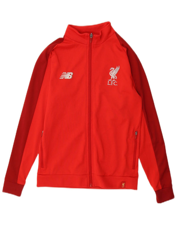 New Balance Boys Liverpool træningsdragt topjakke 11-12 år Rød Colourblock