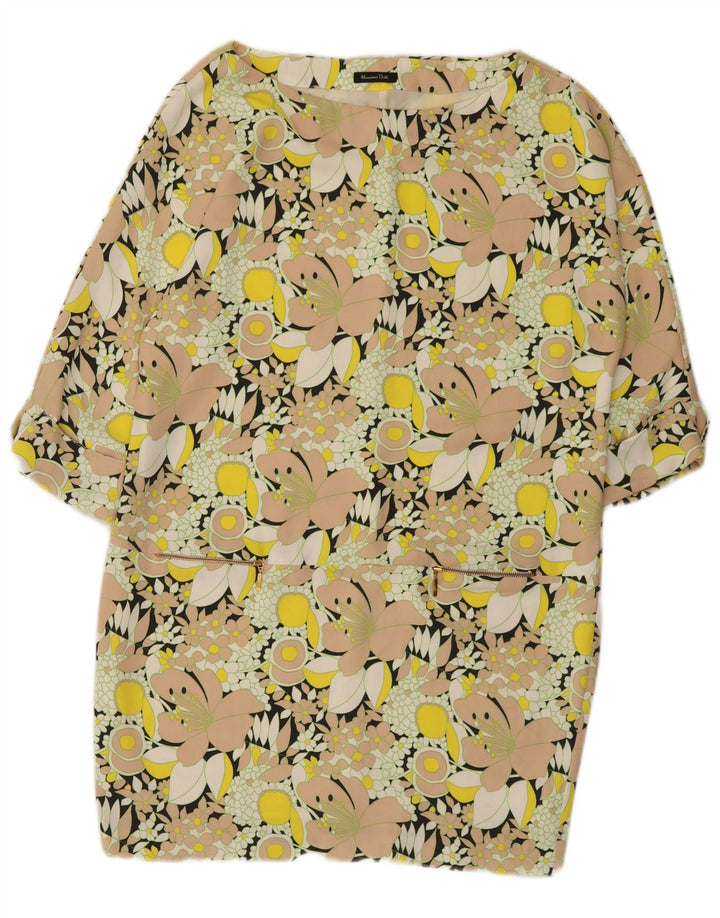 Massimo Dutti Womens Shift Dress EU 44 XL Multicoloured Floral