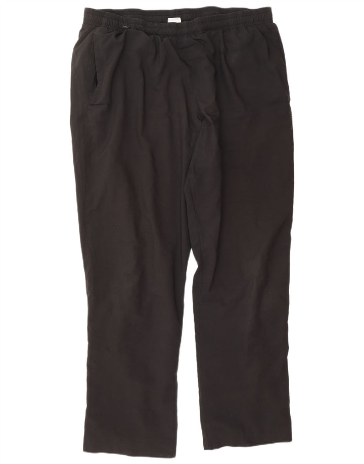 REEBOK Mens Tracksuit Trousers XL Black Polyester
