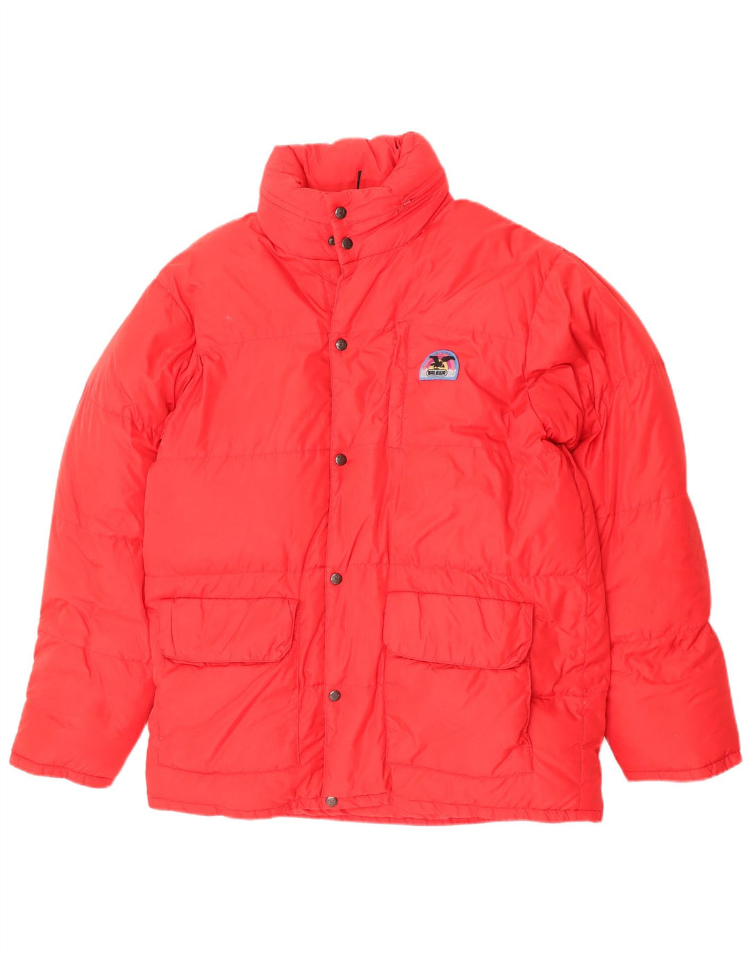 SALEWA Herre hættepolstret jakke UK 38 Medium Rød Polyamid
