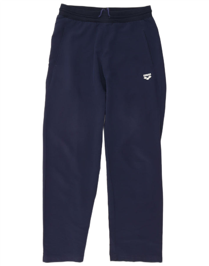 Arena Mens Tracksuit Trousers Small Navy Blue Polyester