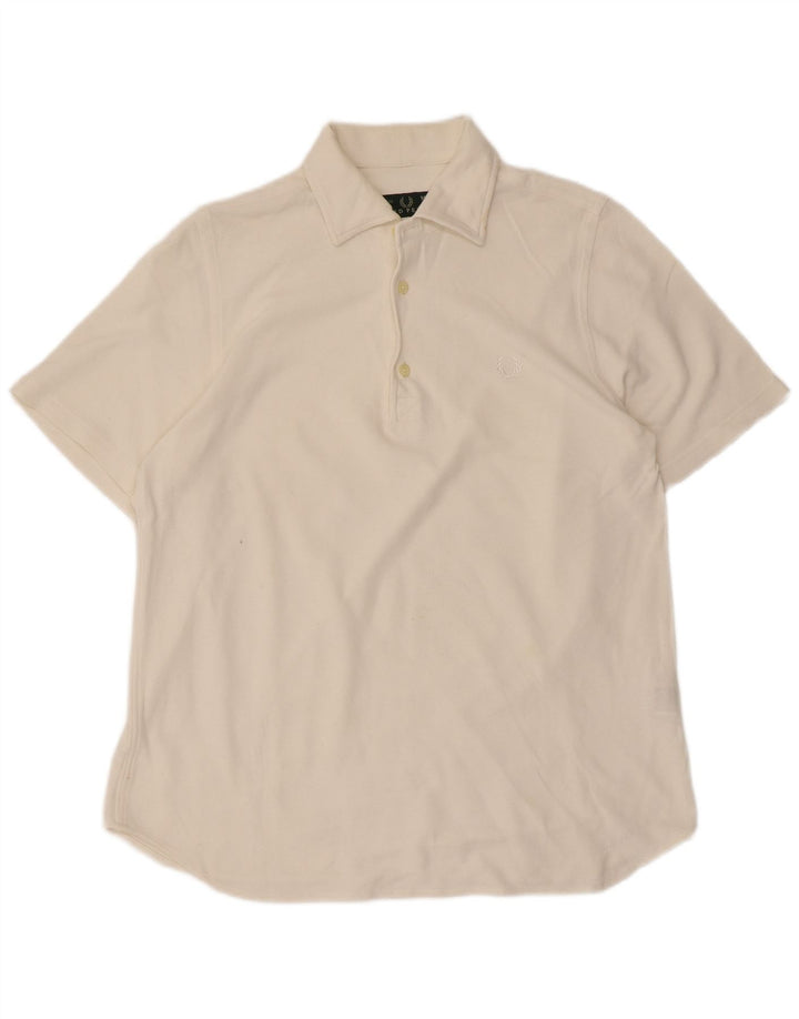Fred Perry Polo Homme Blanc Moyen Coton