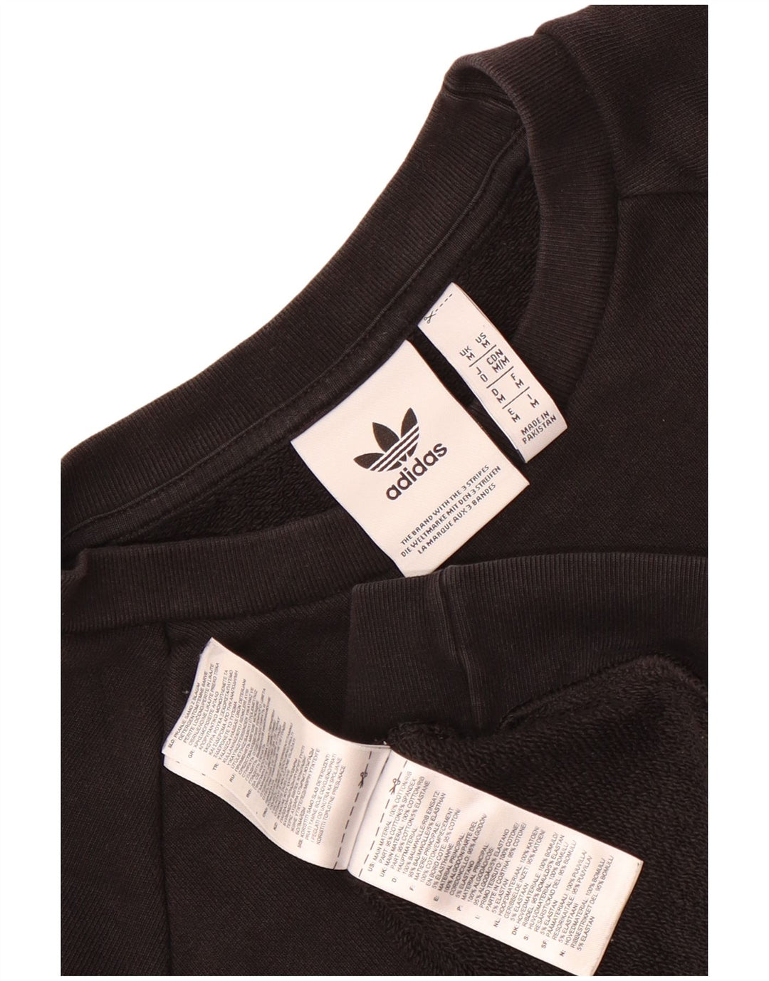 Adidas Mens Graphic Sweatshirt Jumper Medium Black Cotton