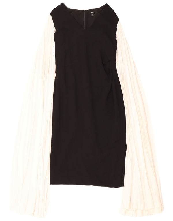 Abito tubino da donna Karen Millen UK 14 Large in viscosa color block nero
