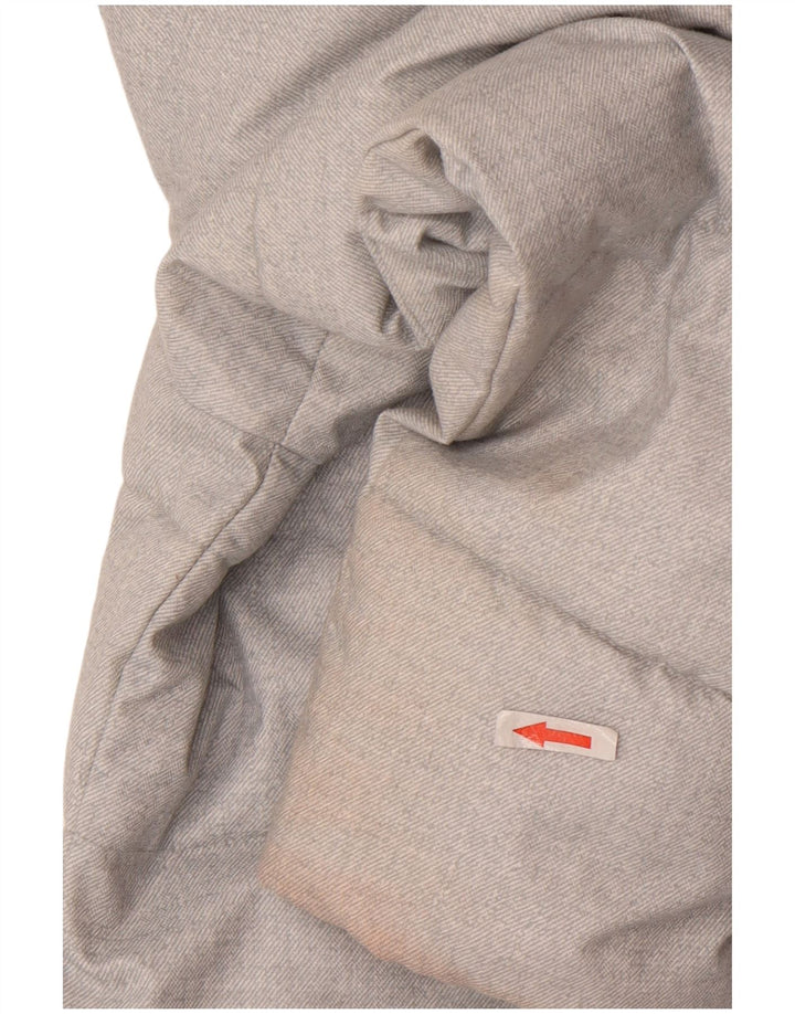 Barbour Womens Hooded Padded Coat UK 16 Large Grey Polyester