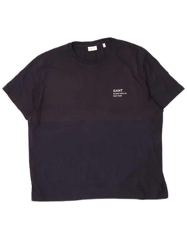Gant herre T-shirt top 5XL marineblå