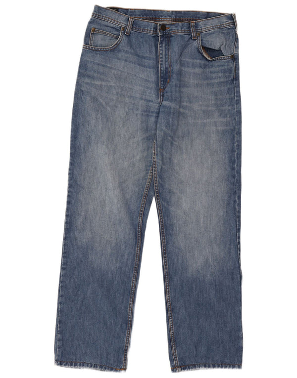 Lee Mens Brooklyn Straight Jeans W36 L31 Blå Bomuld
