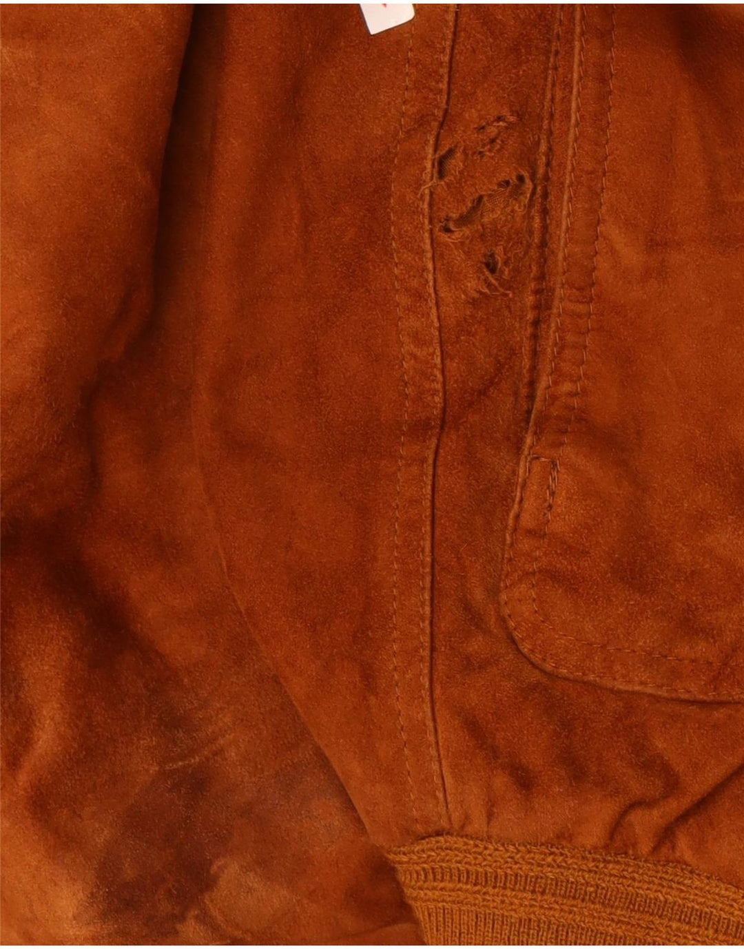 Vintage Mens Suede Bomber Jacket IT 56 3XL Brown Leather